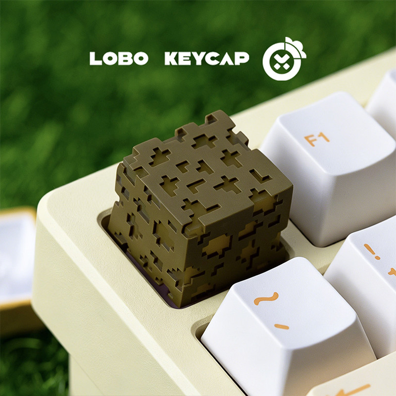 Resin Crafts Minecraft - Cartoon-Quadratische Minecraft-Serie Kreative Tastatur-Dekoration Durchsichtige Tastenkappen
