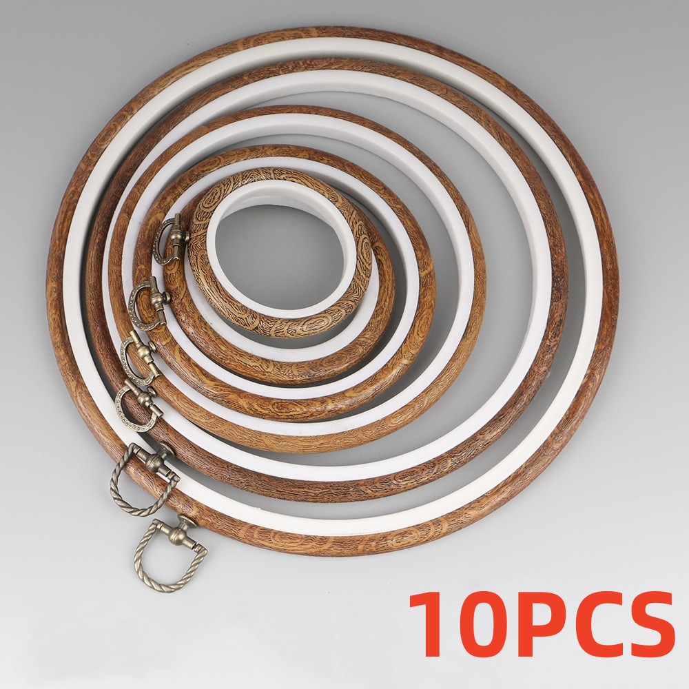 Wood Ring Blank - 10 stücke/Set 7,5-26cm runde hölzerne Farbe