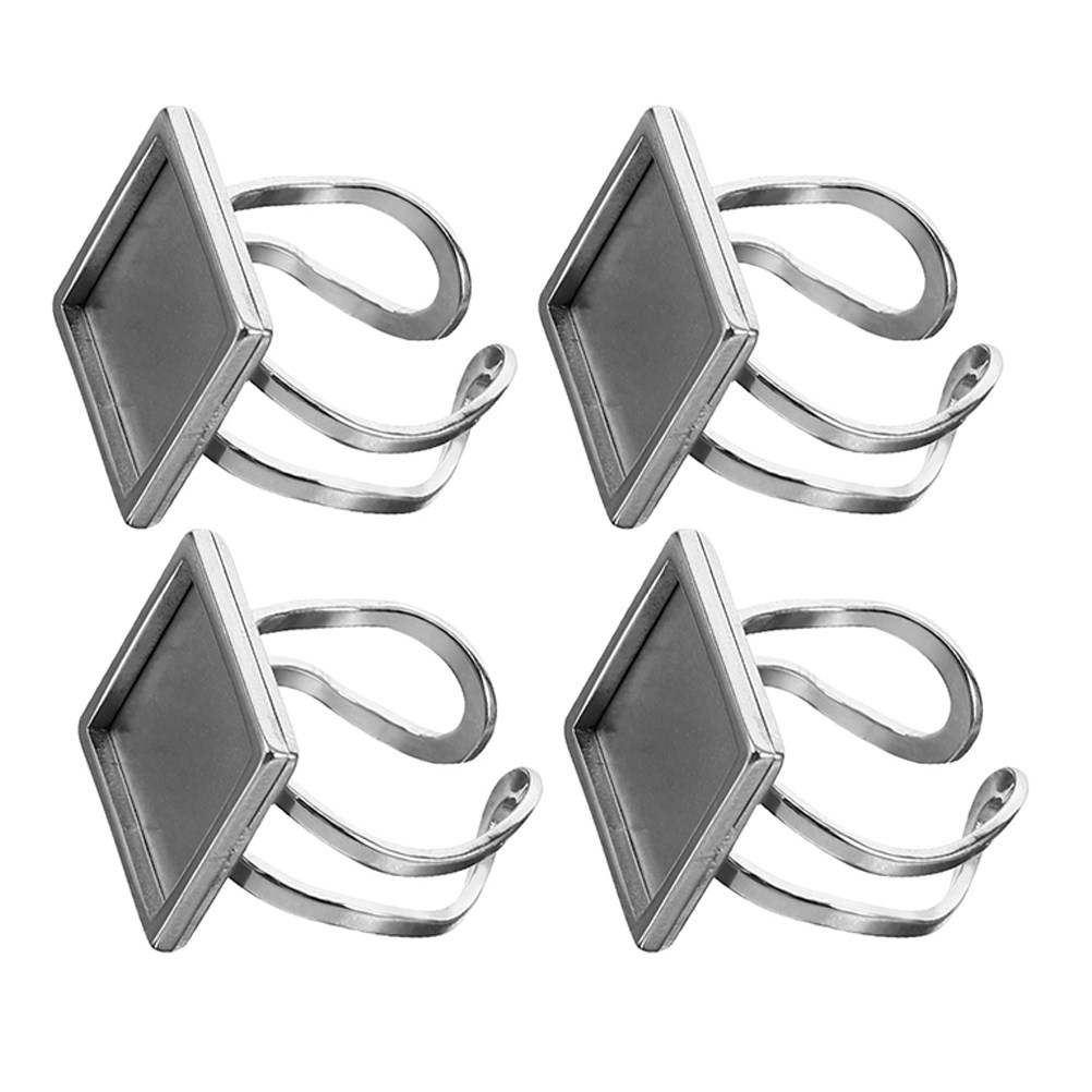 4 Stücke Quadratische Ringbasi – Resin Crafts Diy Bewertung und Preis