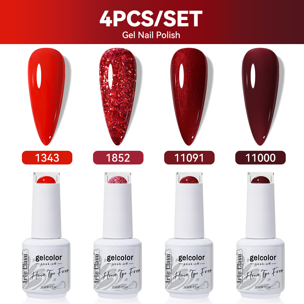 Arte Clavo 4 Stück/Set Gel-Nag – Resin Glitter Pack Bewertung und Preis